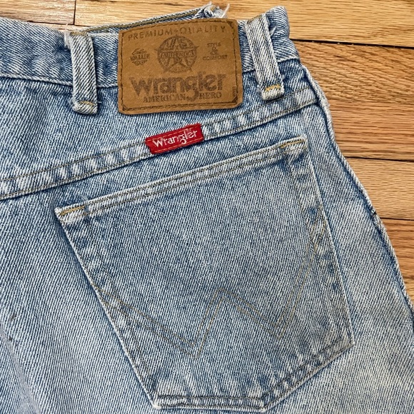 Vintage WRANGLER Distressed Jeans 34 x 32 - Picture 2 of 15